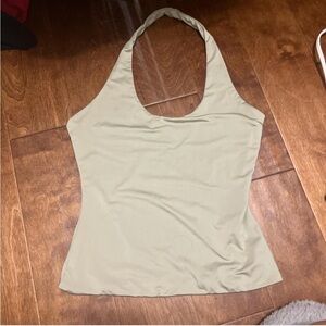 Women’s Halter Tank Top in Sage Green